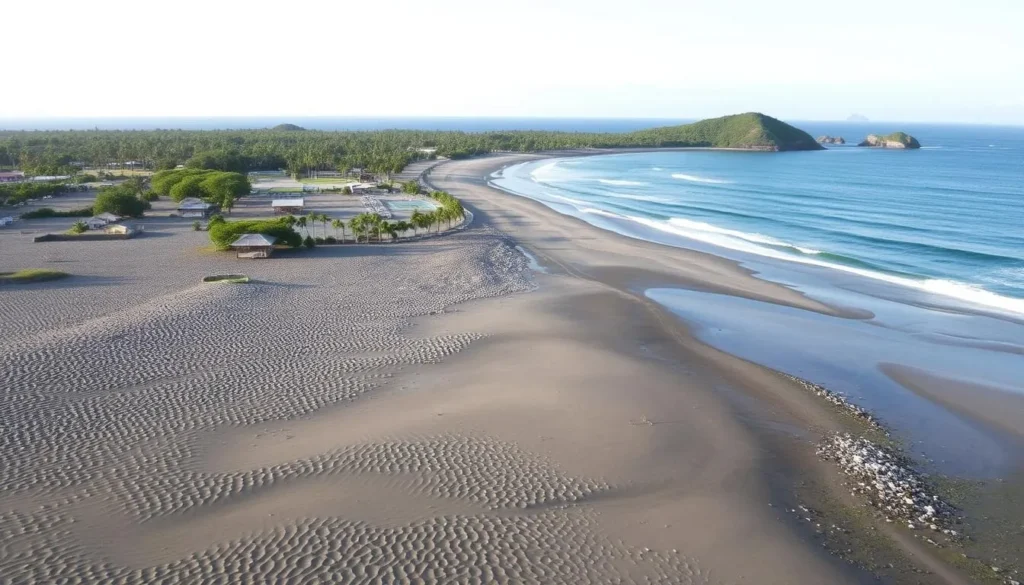Cedeño Beach near Choluteca with views of the Gulf of Fonseca