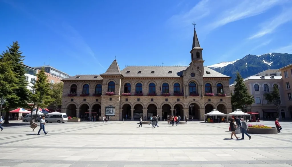 Centro Cívico in Bariloche with its distinctive Alpine architecture
