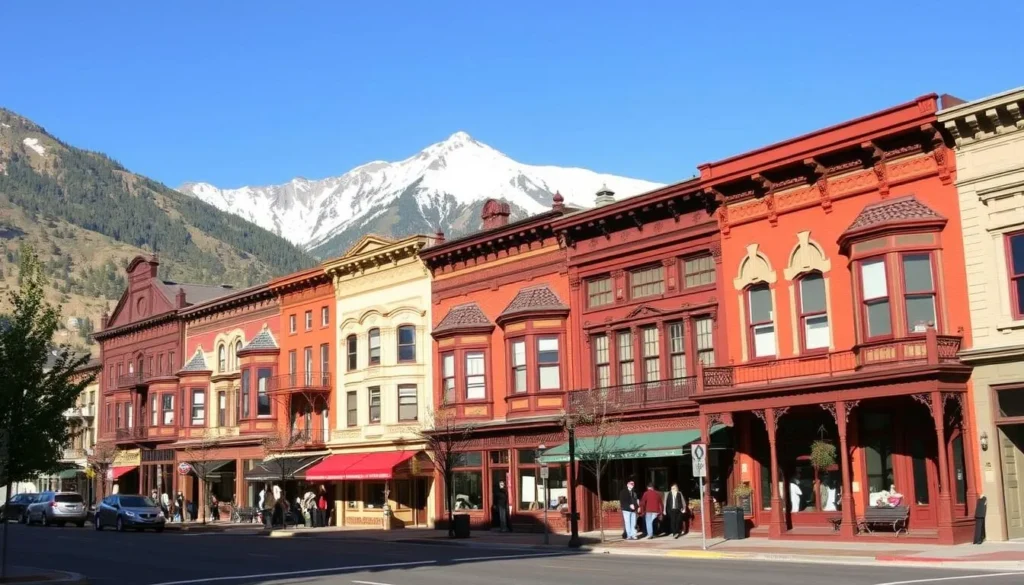 Charming Victorian-era accommodations in downtown Telluride with mountain backdrop Charming Victorian-era accommodations in downtown Telluride with mountain backdrop