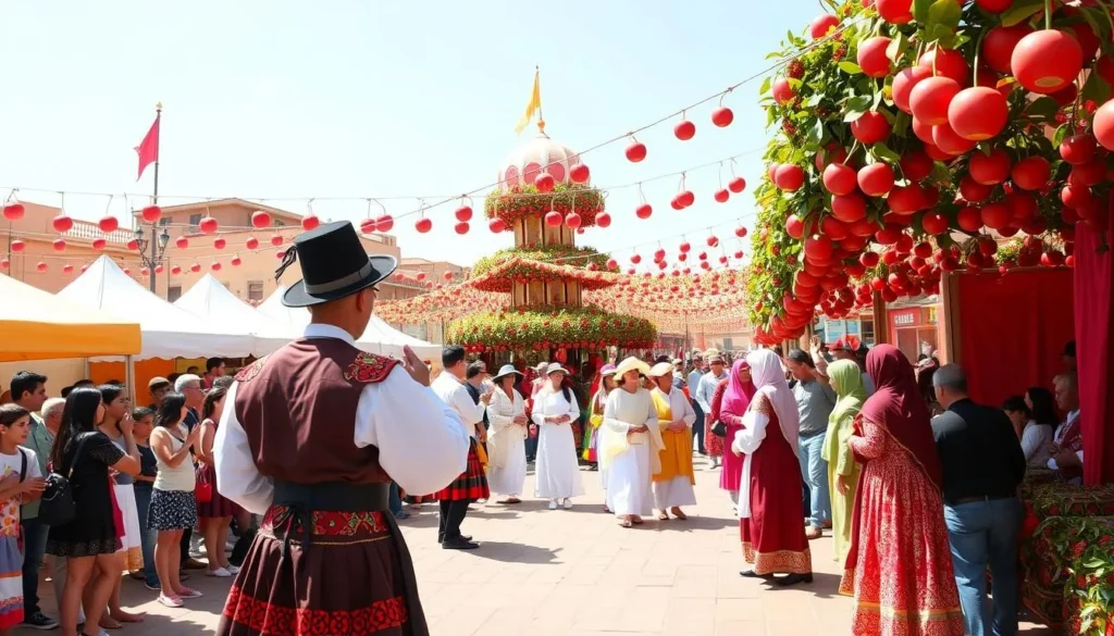 Cherry Festival celebration in Sefrou with traditional performances
