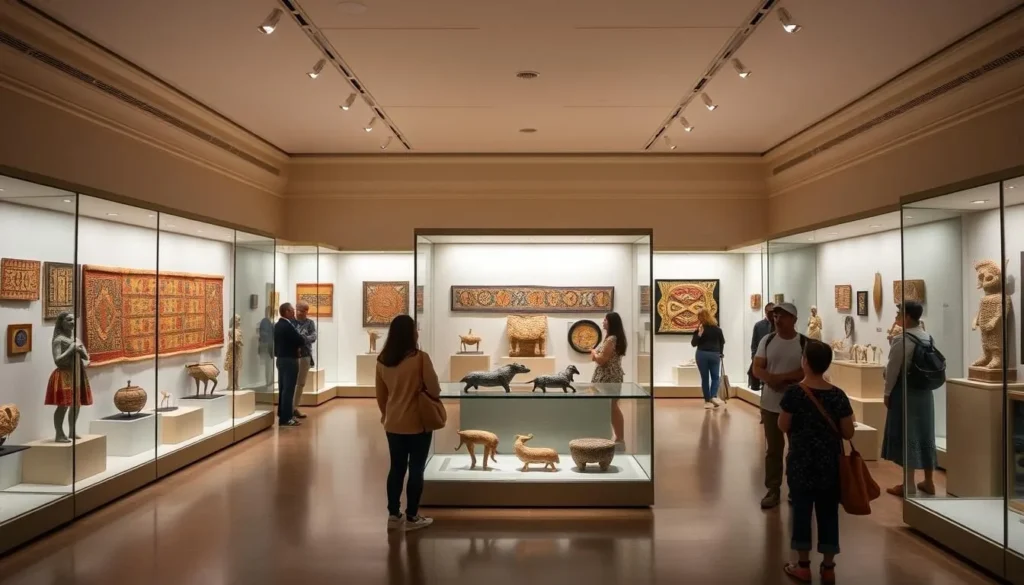 Chilean Museum of Pre-Columbian Art in Santiago Chile with indigenous artifacts