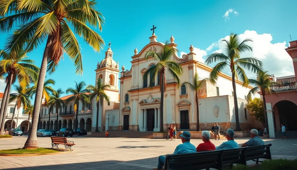 Church of San Juan Bautista in Consolacion del Sur town square