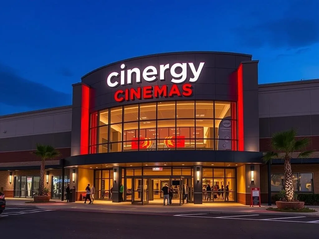 Cinergy Cinemas in Copperas Cove with its modern entertainment complex facade