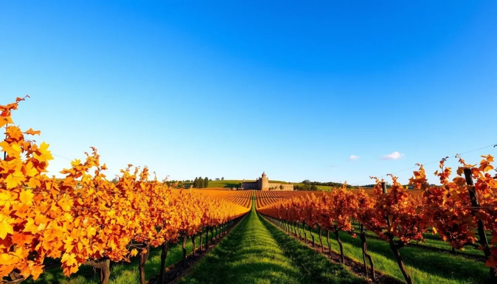 Clare Valley South Australia things to do in autumn with colorful vineyard foliage Clare Valley South Australia things to do in autumn with colorful vineyard foliage