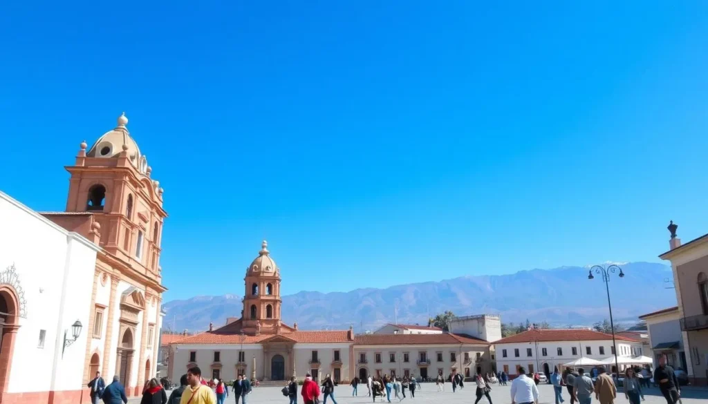 Clear skies over Riobamba Ecuador during the dry season, perfect for experiencing the best things to do in the region