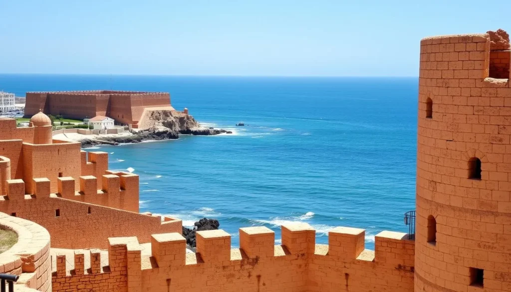 Coastal view of El Jadida, a popular day trip destination from Settat