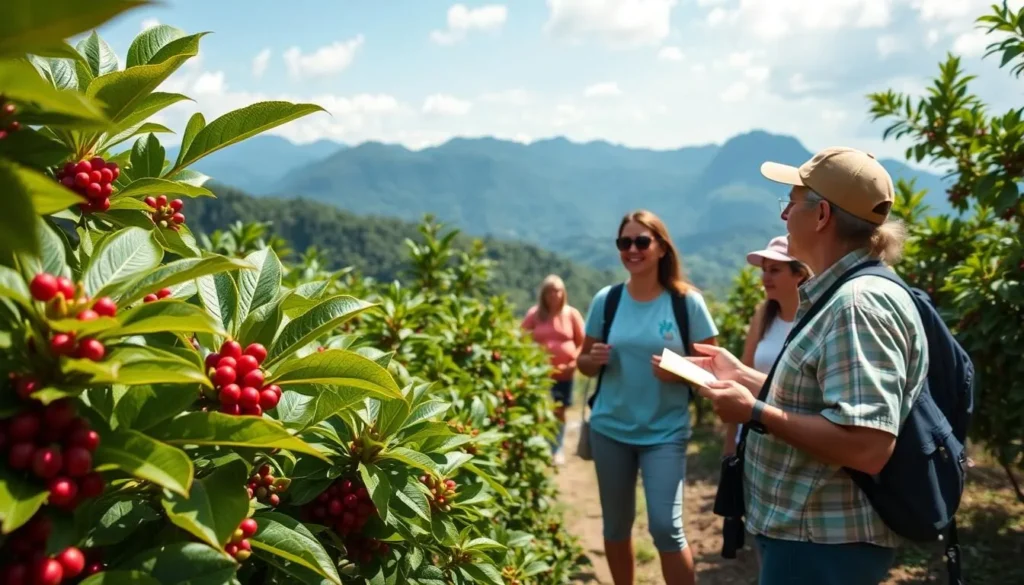 Coffee plantation tour in the highlands near Siguatepeque