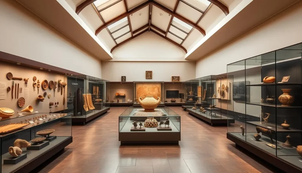 Colchagua Museum in Santa Cruz displaying pre-Columbian artifacts Colchagua Museum in Santa Cruz displaying pre-Columbian artifacts