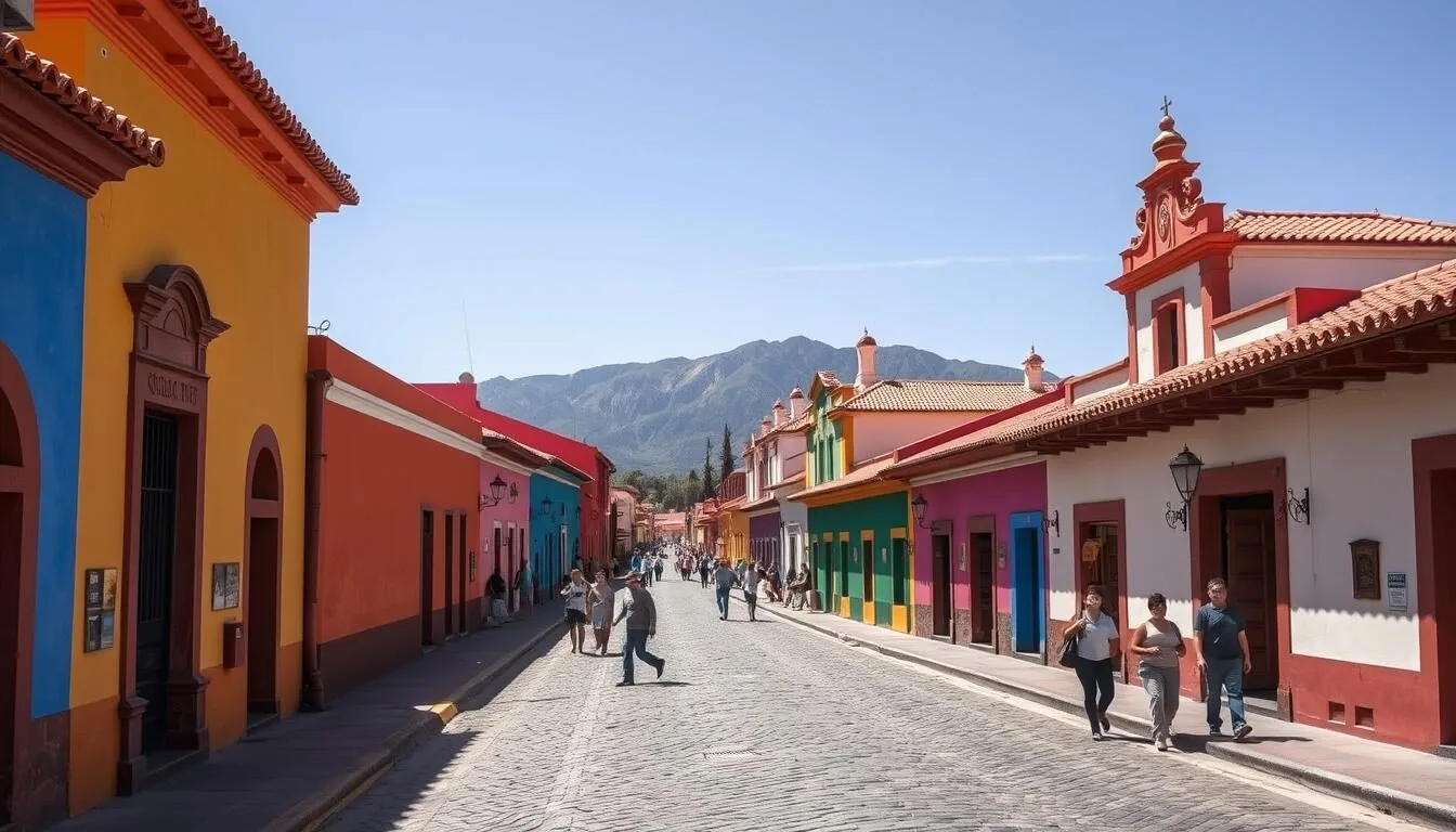 Colorful-colonial-buildings-along-cobblestone-streets-in-San-Cristobal-de-las-Casas-Mexico Colorful colonial buildings along cobblestone streets in San Cristobal de las Casas, Mexico