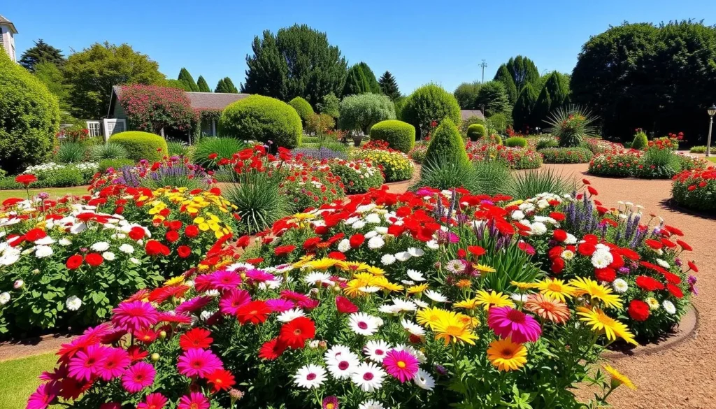 Colorful flower displays at Hunter Valley Gardens in Pokolbin Colorful flower displays at Hunter Valley Gardens in Pokolbin