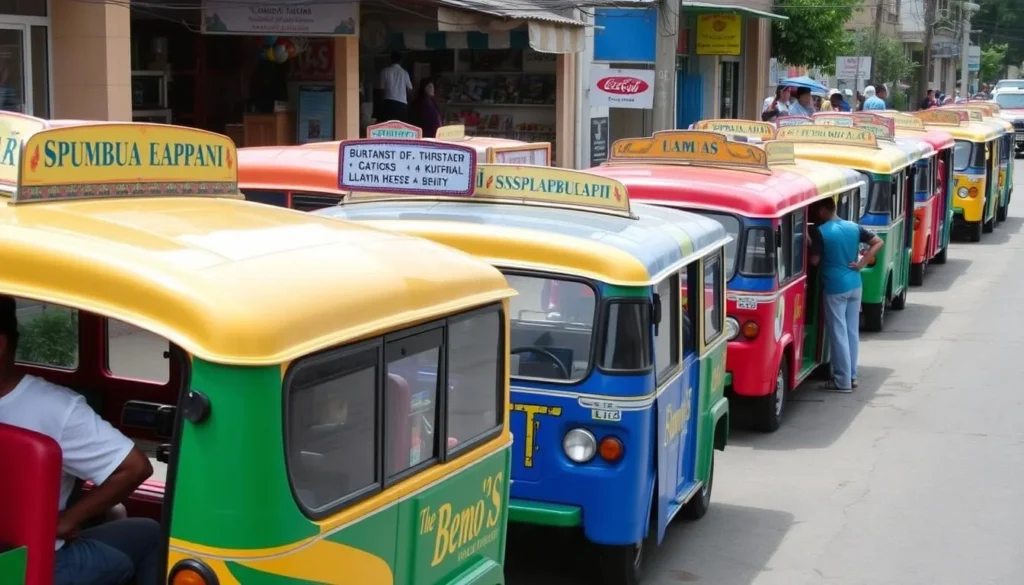 Colorful local bemos (minibuses) in Kupang, Indonesia: Best Things to Do - Top Picks includes using local transportation Colorful local bemos (minibuses) in Kupang, Indonesia: Best Things to Do - Top Picks includes using local transportation