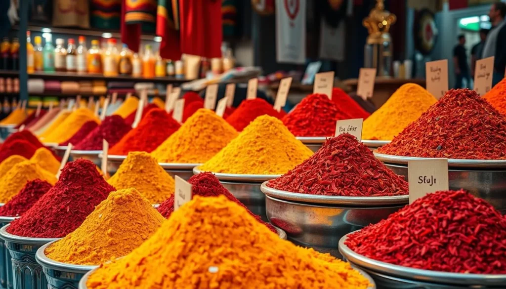 Colorful spices and saffron at Tehran Grand Bazaar - Iran best things to do Colorful spices and saffron at Tehran Grand Bazaar - Iran best things to do