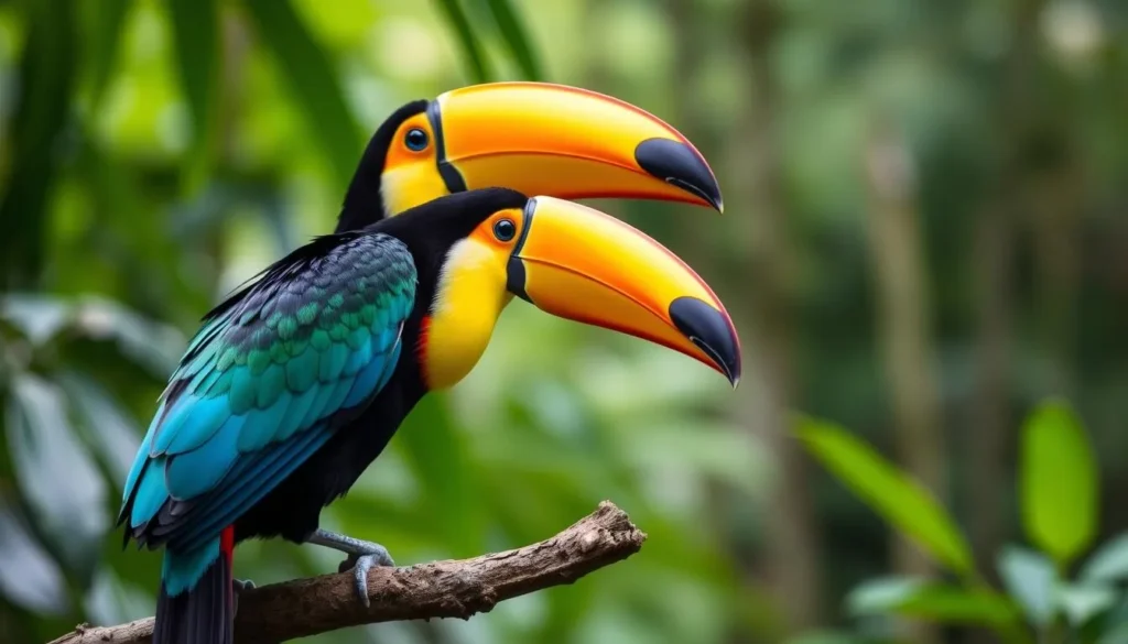 Colorful toucan bird in the forests near Villanueva Honduras Colorful toucan bird in the forests near Villanueva Honduras