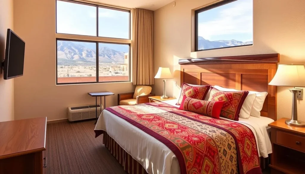 Comfortable hotel room with Southwestern decor in El Paso near Socorro, Texas Comfortable hotel room with Southwestern decor in El Paso near Socorro, Texas