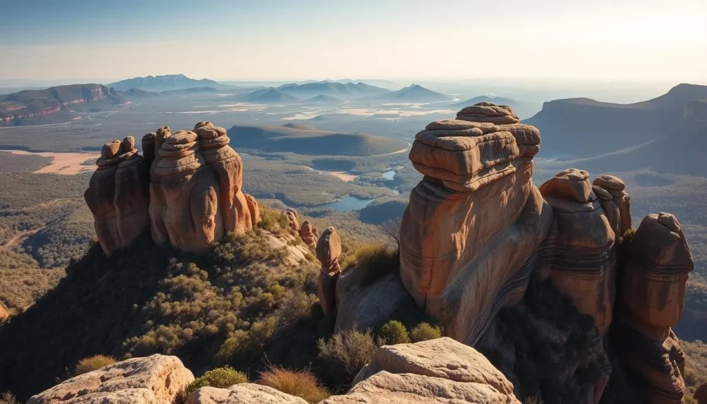 Cooks Nose rock formation viewpoint at Barren Grounds Nature Reserve