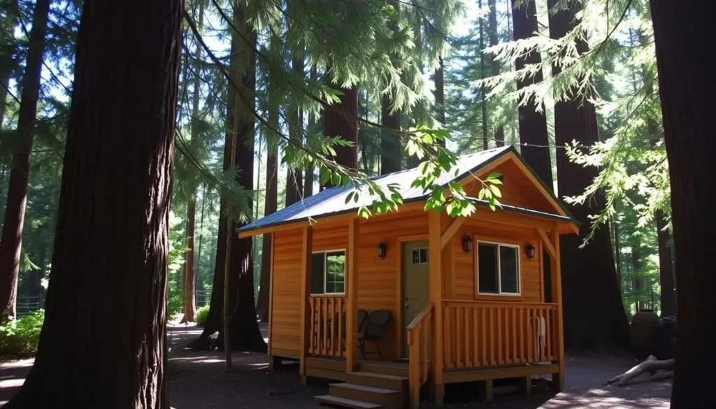 Cozy cabin accommodation near Big Basin Redwoods State Park