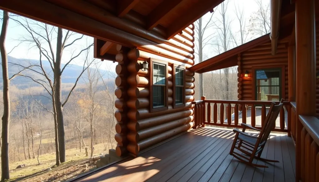 Cozy cabin rental in Townsend, Tennessee with mountain views