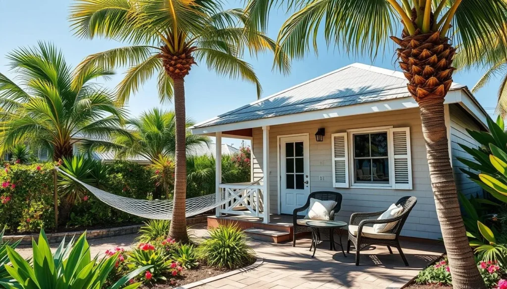 Cozy cottage accommodation near Big Torch Key with tropical garden