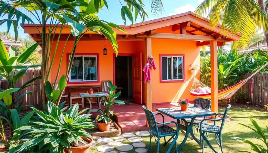 Cozy guesthouse in Bayamon with tropical garden