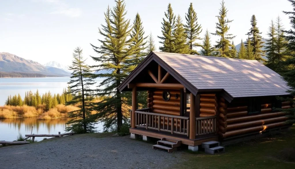 Cozy lakeside cabin accommodation in Wasilla Alaska Cozy lakeside cabin accommodation in Wasilla Alaska