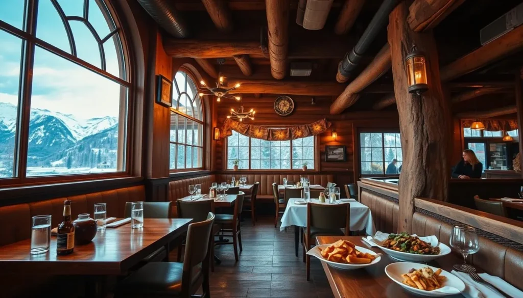 Cozy restaurant in Telluride serving local Colorado cuisine with mountain views Cozy restaurant in Telluride serving local Colorado cuisine with mountain views