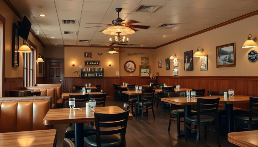 Cozy restaurant interior in Clinton, Mississippi showcasing Southern hospitality, a must-experience among the best things to do