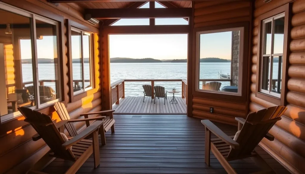 Cozy waterfront cabin accommodation on Vashon Island with a deck overlooking Puget Sound Cozy waterfront cabin accommodation on Vashon Island with a deck overlooking Puget Sound