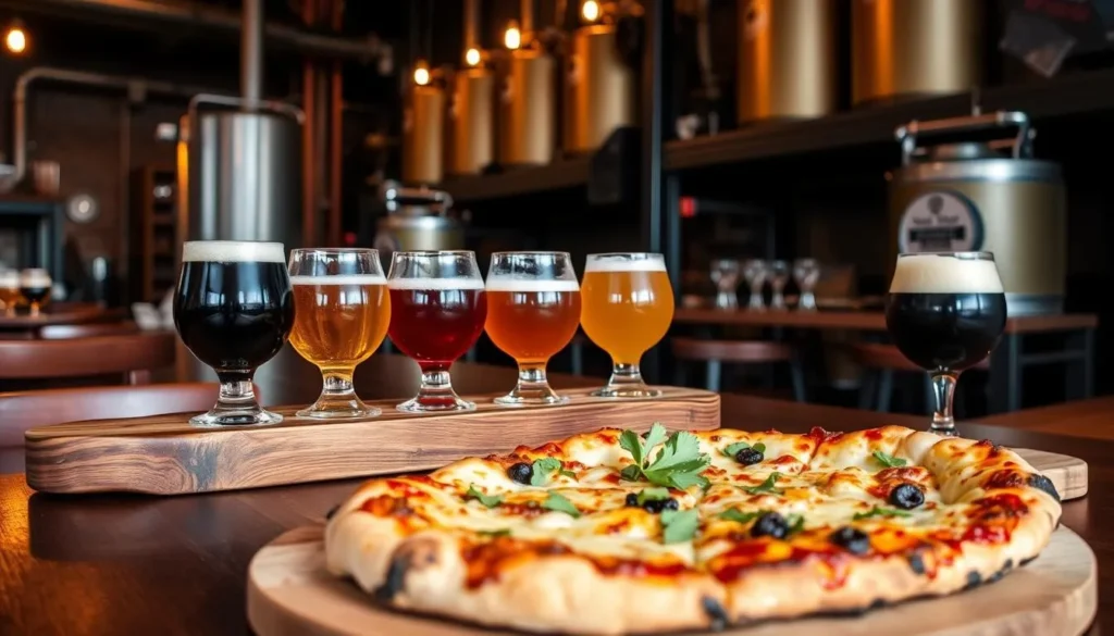 Craft beer tasting paddle and wood-fired pizza at Devil's Hollow Brewery in Dubbo