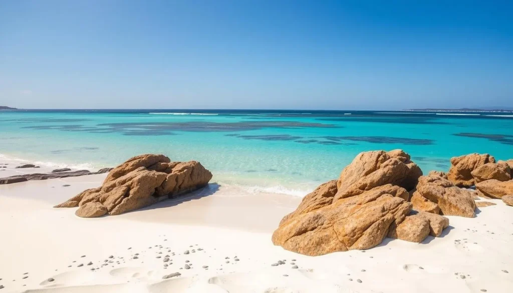 Crystal clear waters and white sand beaches of Jervis Bay