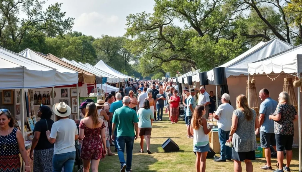 Cultural festival in Fulshear Texas with local artisans and music Cultural festival in Fulshear Texas with local artisans and music