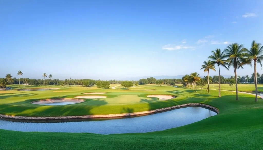 Damai Indah Golf Course in BSD City with lush greens and water features