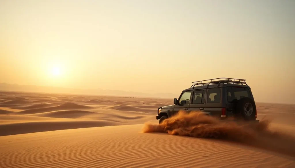 Desert safari 4x4 adventure in the sandy dunes near Tabuk, Saudi Arabia Desert safari 4x4 adventure in the sandy dunes near Tabuk, Saudi Arabia