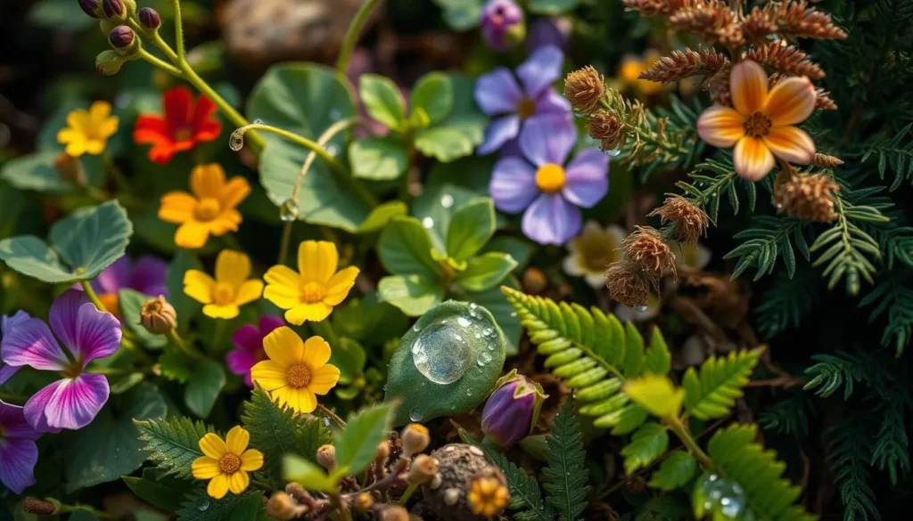 Diverse flora in Insurgente Jose Maria Morelos y Pavon National Park showing endemic plant species Diverse flora in Insurgente Jose Maria Morelos y Pavon National Park showing endemic plant species