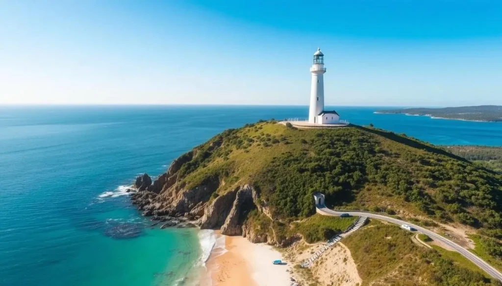 Double Island Point lighthouse in the Gympie Queensland region