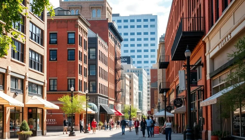 Downtown Tyler, Texas street scene, exploring things to do