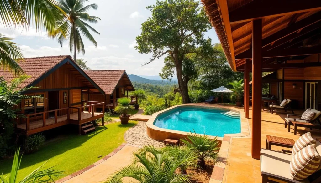 Eco-friendly accommodation near Kaudulla National Park with natural surroundings in Sri Lanka