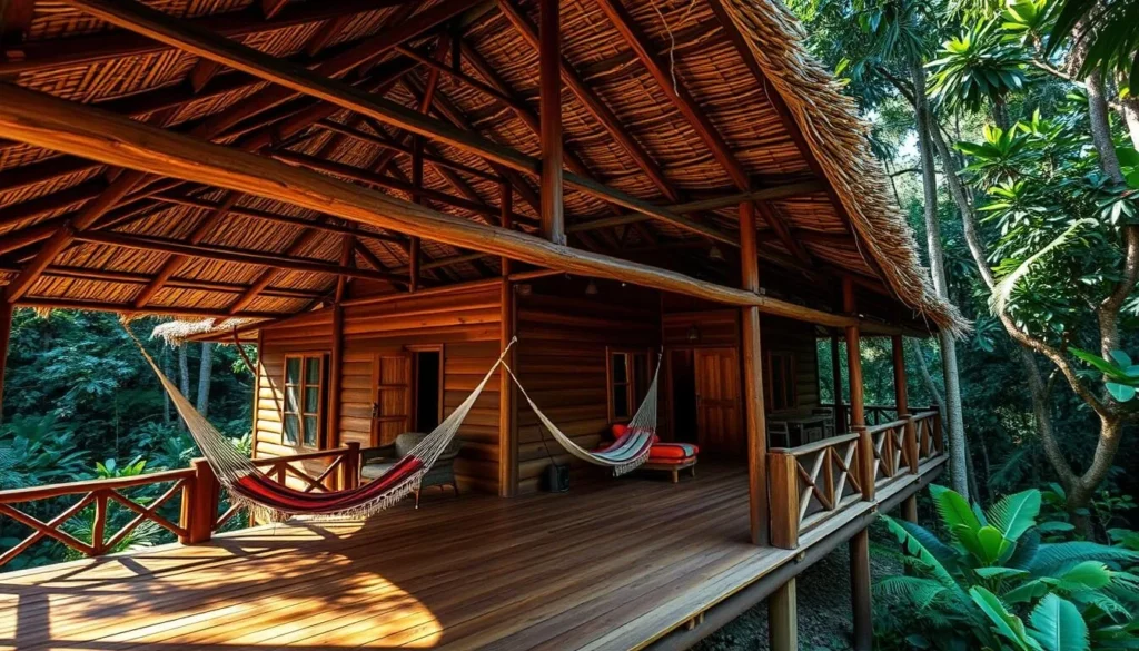 Eco-friendly accommodation near Utria National Natural Park with jungle views