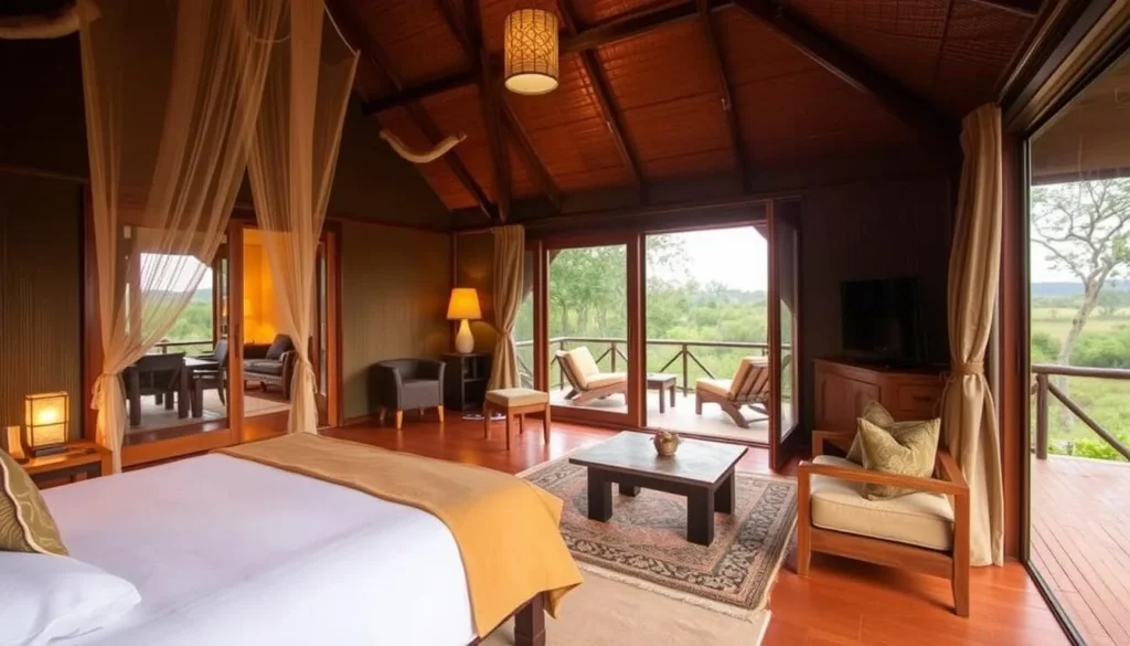 Eco-lodge accommodation near Wasgamuwa National Park with natural surroundings