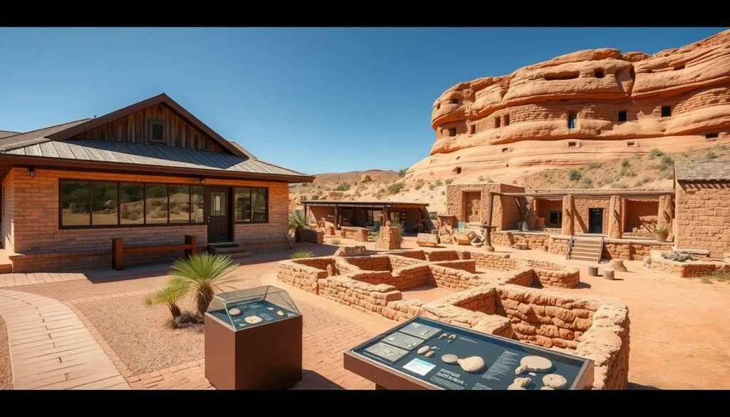 Edge of the Cedars State Park Museum near Goosenecks State Park, Utah