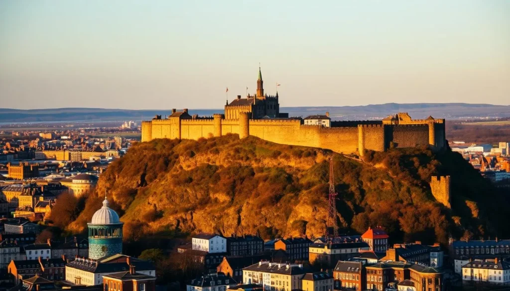 Edinburgh Castle perched on Castle Rock, one of the top things to do in Scotland, United Kingdom