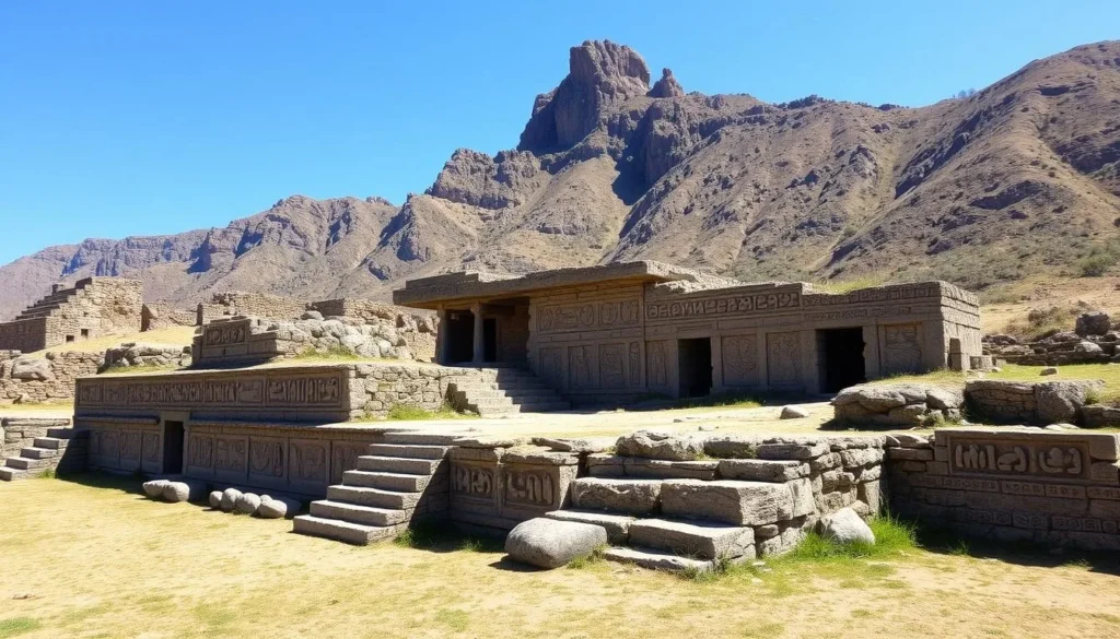 El Fuerte archaeological site in Samaipata showing ancient stone carvings