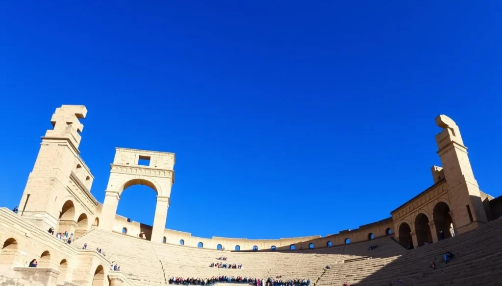 El Jem amphitheater, a popular day trip from Sousse - UNESCO world heritage site in Tunisia