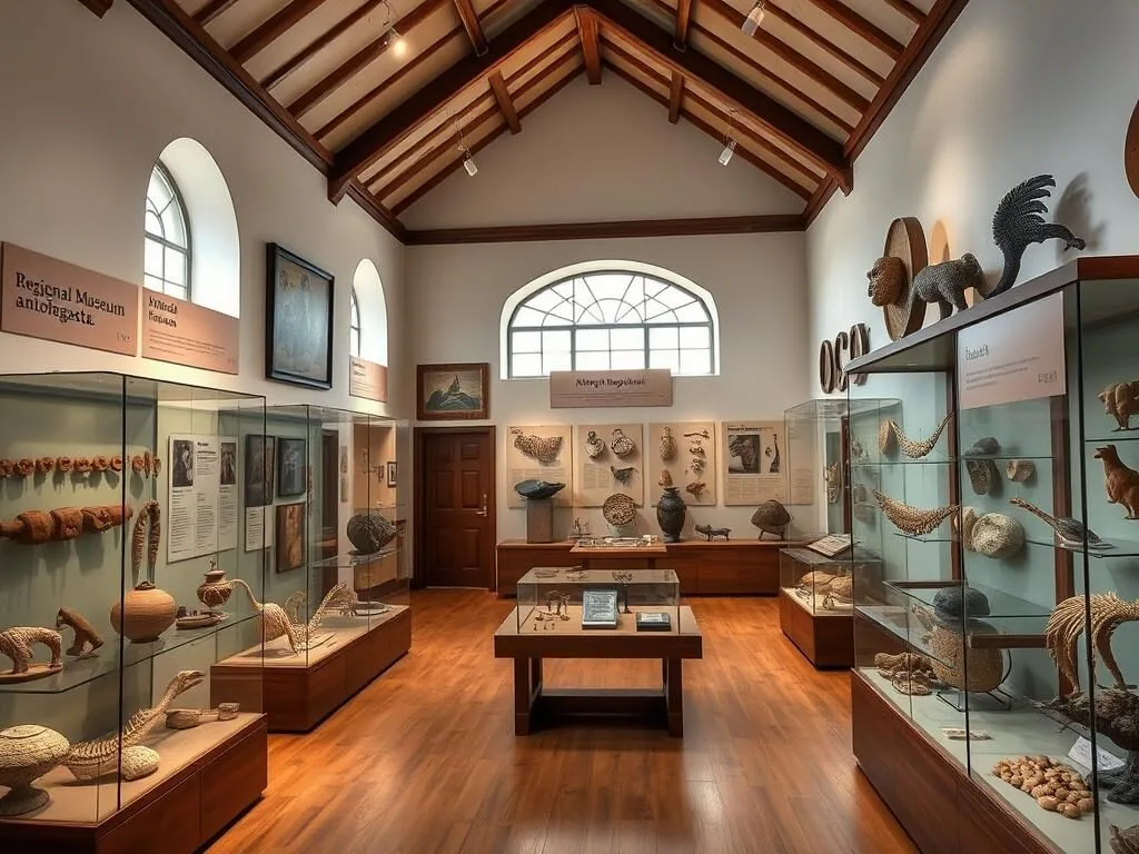 Exhibits at the Regional Museum of Antofagasta