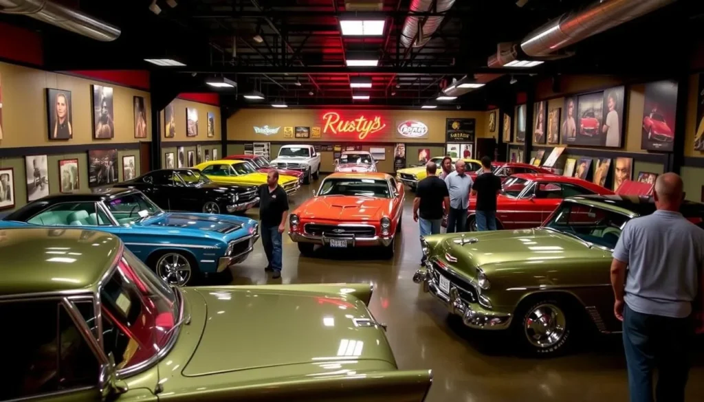 Famous movie cars on display at Rusty's TV and Movie Car Museum in Jackson Tennessee Famous movie cars on display at Rusty's TV and Movie Car Museum in Jackson Tennessee