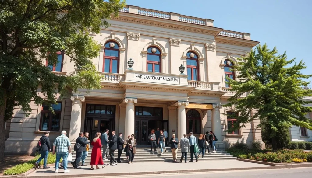 Far Eastern Art Museum in Khabarovsk showing the exterior of the historical building Far Eastern Art Museum in Khabarovsk showing the exterior of the historical building
