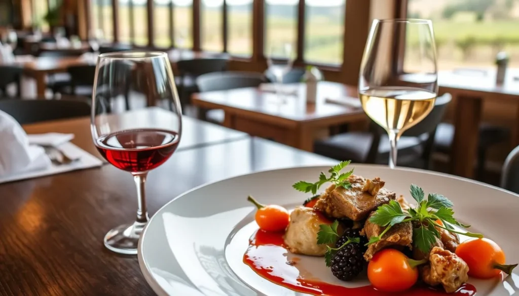 Farm-to-table dining experience at a Mudgee restaurant with local produce and wine pairings Farm-to-table dining experience at a Mudgee restaurant with local produce and wine pairings