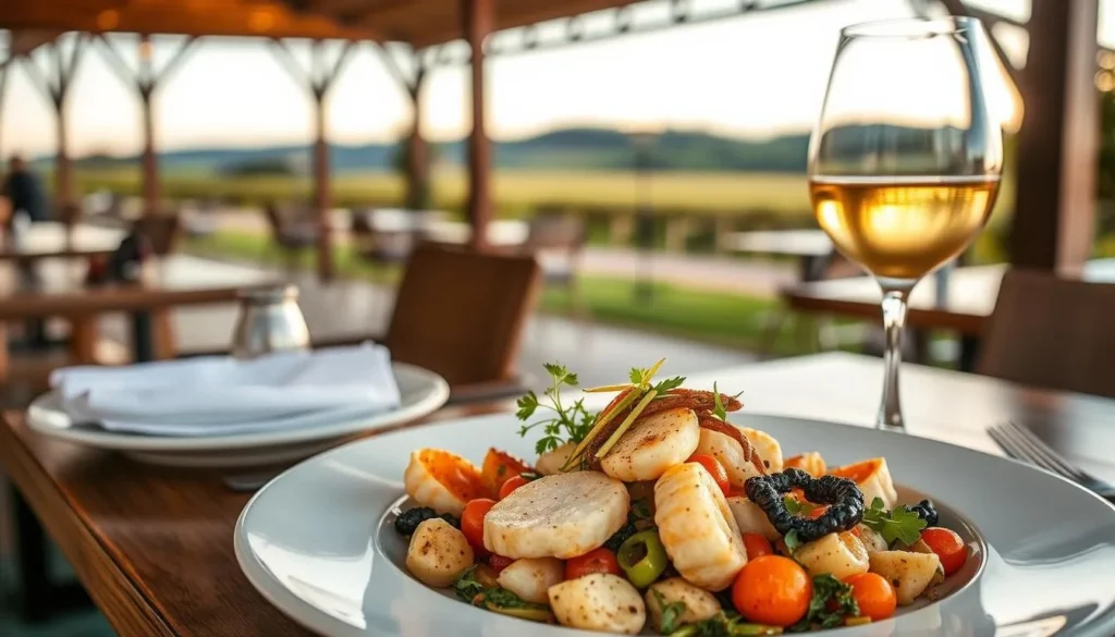 Farm-to-table dining experience with local produce in Fleurieu Peninsula restaurant