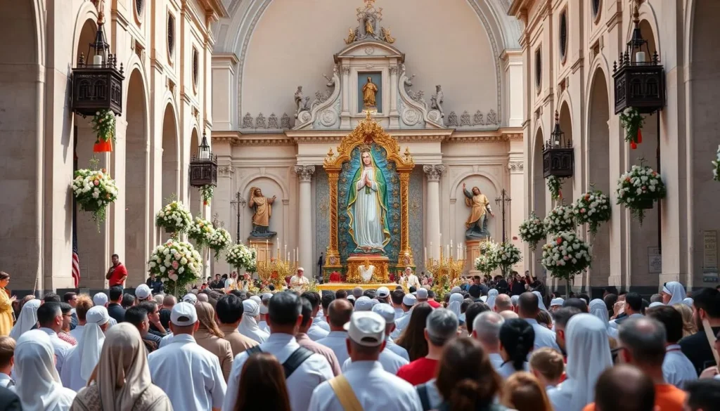 Feast of Our Lady of San Juan celebration with procession and decorations