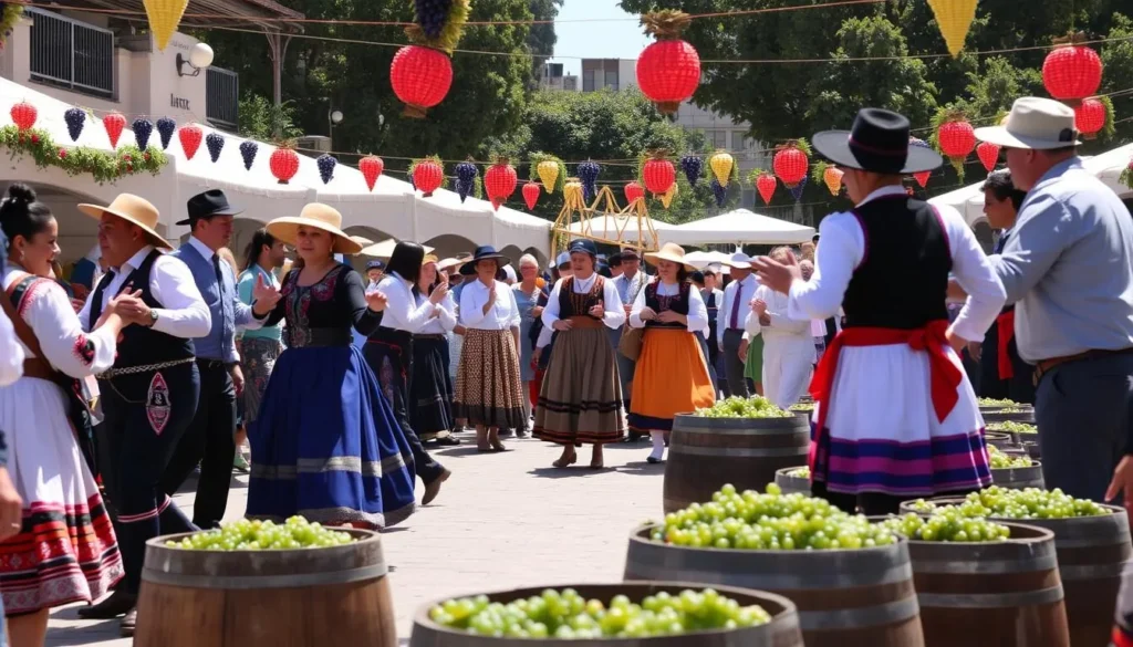 Fiesta de la Vendimia grape harvest festival in Santa Cruz Chile