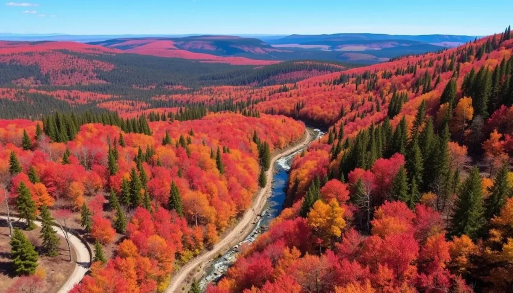Forks of the Credit Provincial Park showing autumn colors and hiking trails